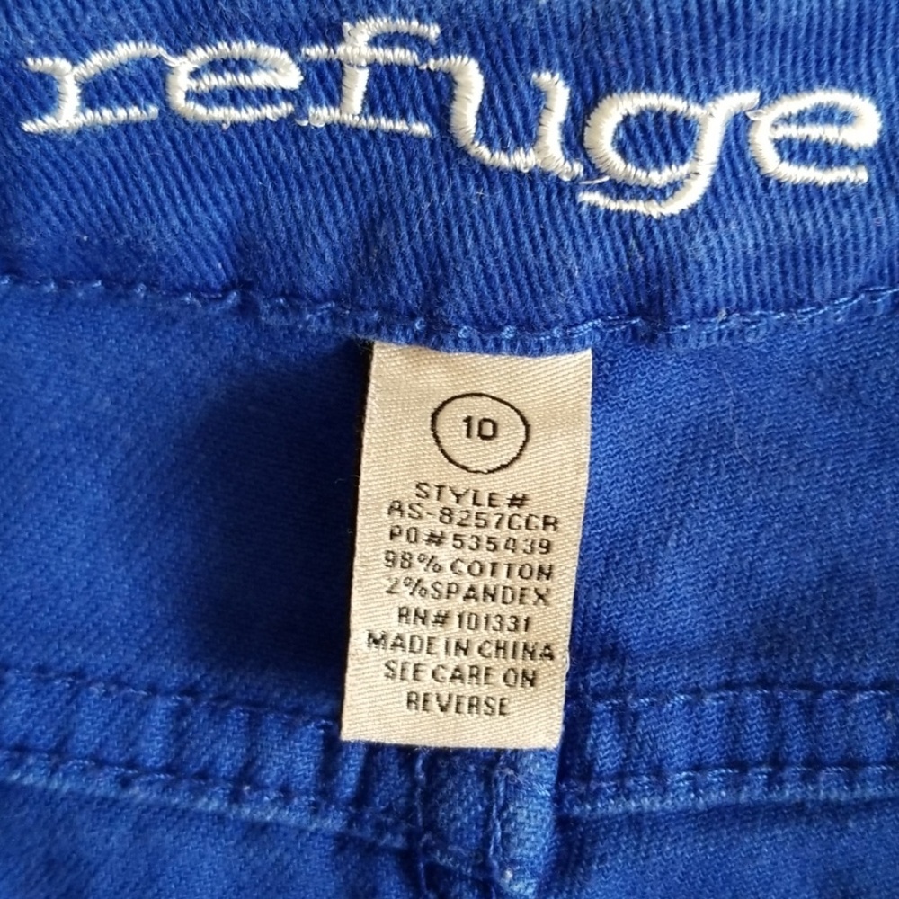SALE 😍 4/$15 Refuge Bright Blue Shorts Sz 10 - Picture 4 of 4